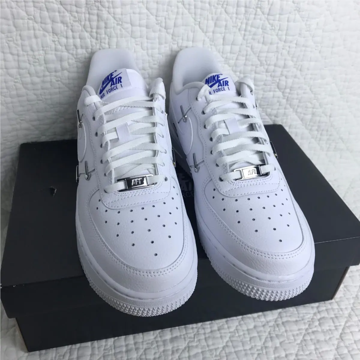Nike shoes - Nike Air Force 1 - Air Force - CT1990-100 - White/White-Hyper Royal-White 3
