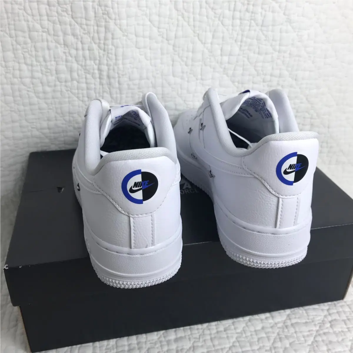 Nike shoes - Nike Air Force 1 - Air Force - CT1990-100 - White/White-Hyper Royal-White 4
