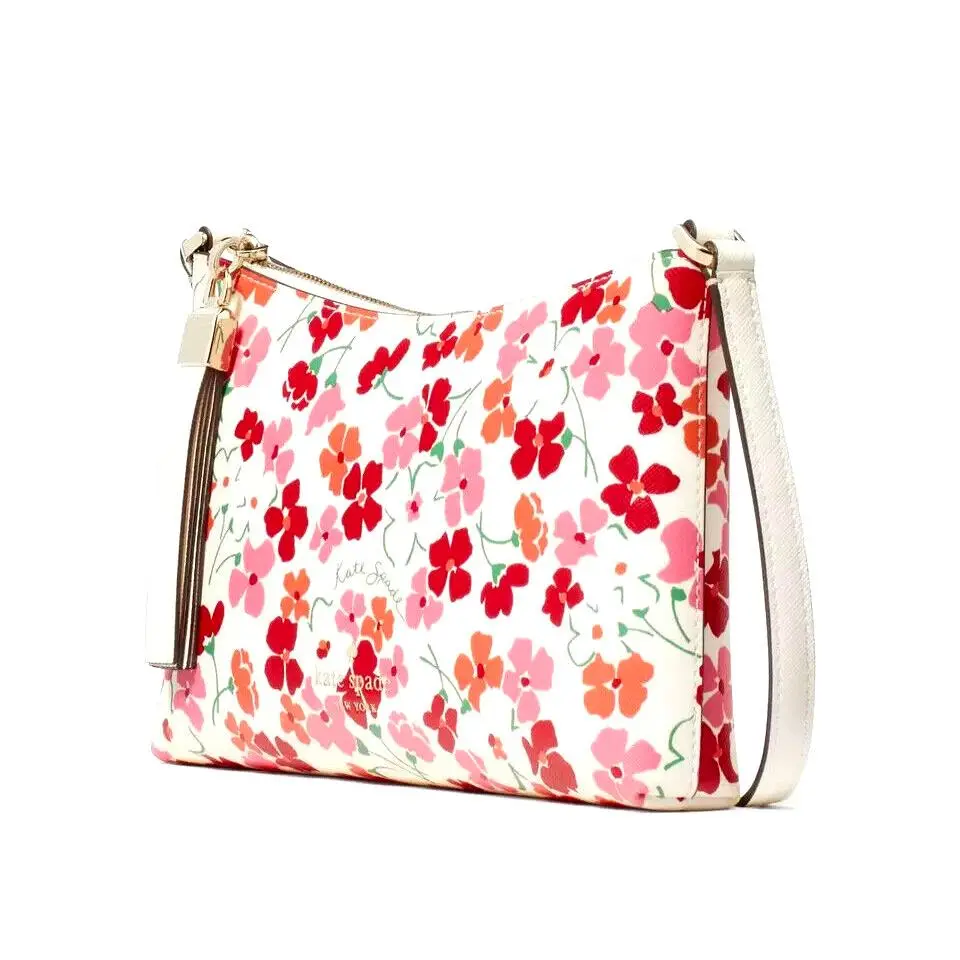 Kate Spade Sadie Sunny Floral Print Crossbody Handbag KG469 Pink Multi New