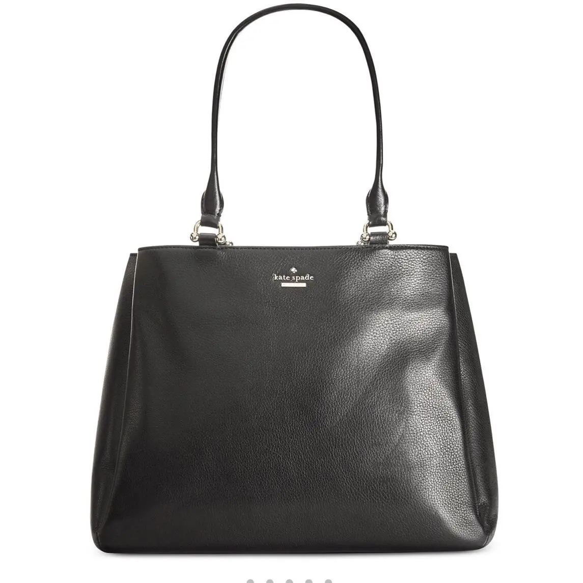 New Kate Spade New York Lombard Black Leather Street Neve Large Tote PXRU7613