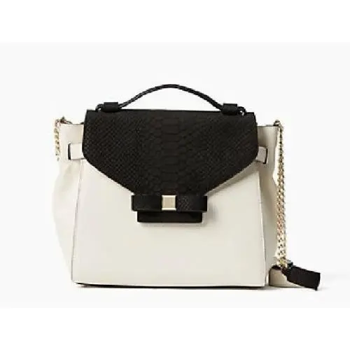 Kate Spade Montrose Place Saydie Satchel Handbag Cement/black WKRU4266