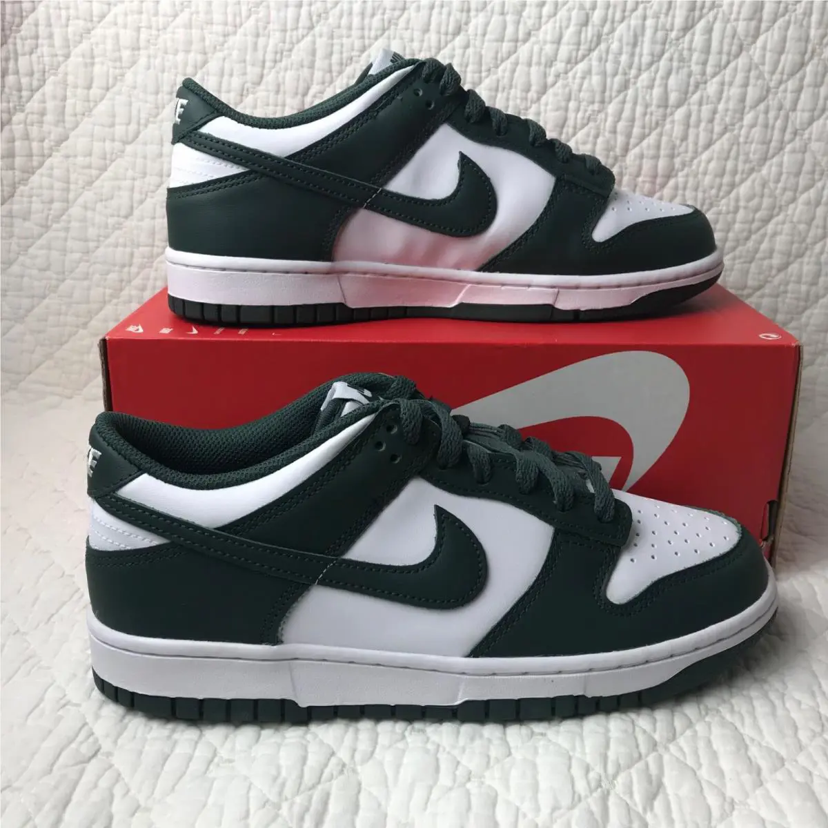 Nike shoes - Nike Dunk Low GS - Dunk Low - FB9109-120 - white/vintage green 0
