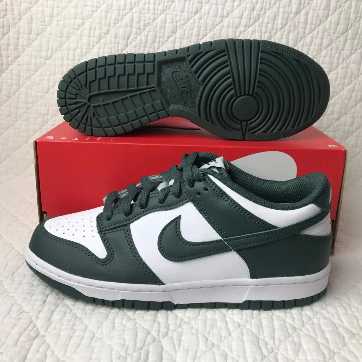 Nike shoes - Nike Dunk Low GS - Dunk Low - FB9109-120 - white/vintage green 2