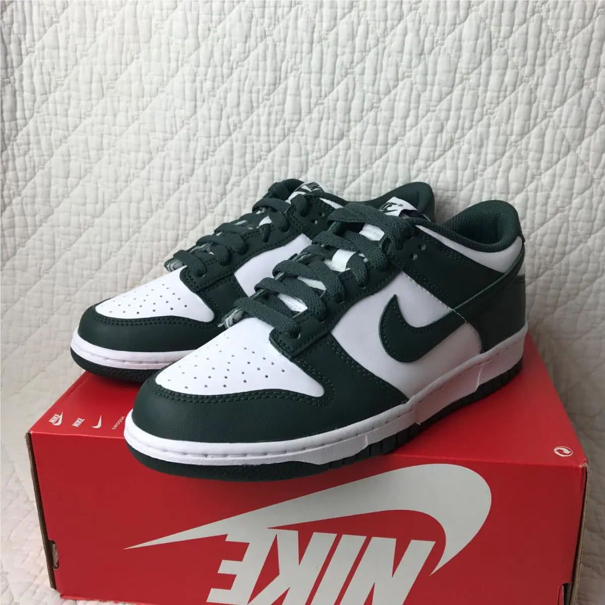 Nike shoes - Nike Dunk Low GS - Dunk Low - FB9109-120 - white/vintage green 5