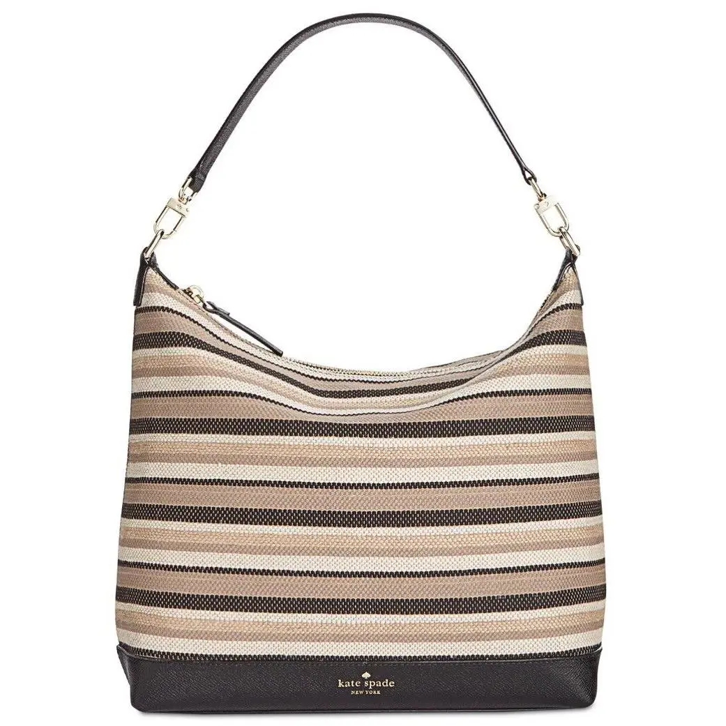 Kate Spade York Greene Street Kaia Small Hobo Woven Stripe PXRU7775 Bag