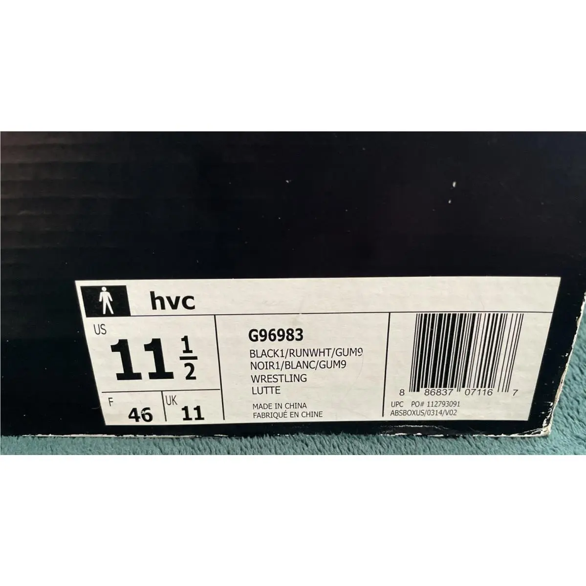 Adidas shoes - ADIDAS HVC WRESTLING - HVC WRESTLING - G96983 - Black 13