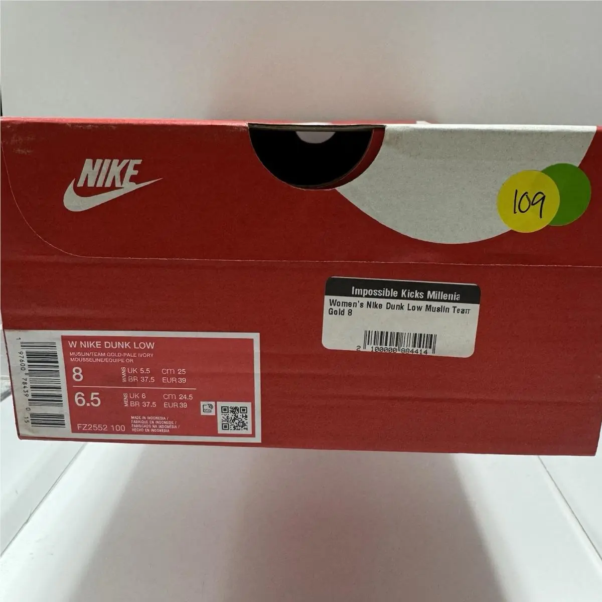 Nike shoes - Nike Dunk Low - Dunk Low - FZ2552-100 - Yellow 8