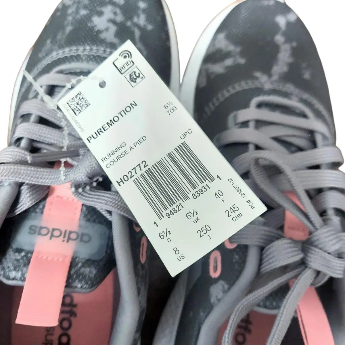 Adidas shoes - H02772 - H02772 - Grey Spotted / Pink (UPC: 194821839311) 7