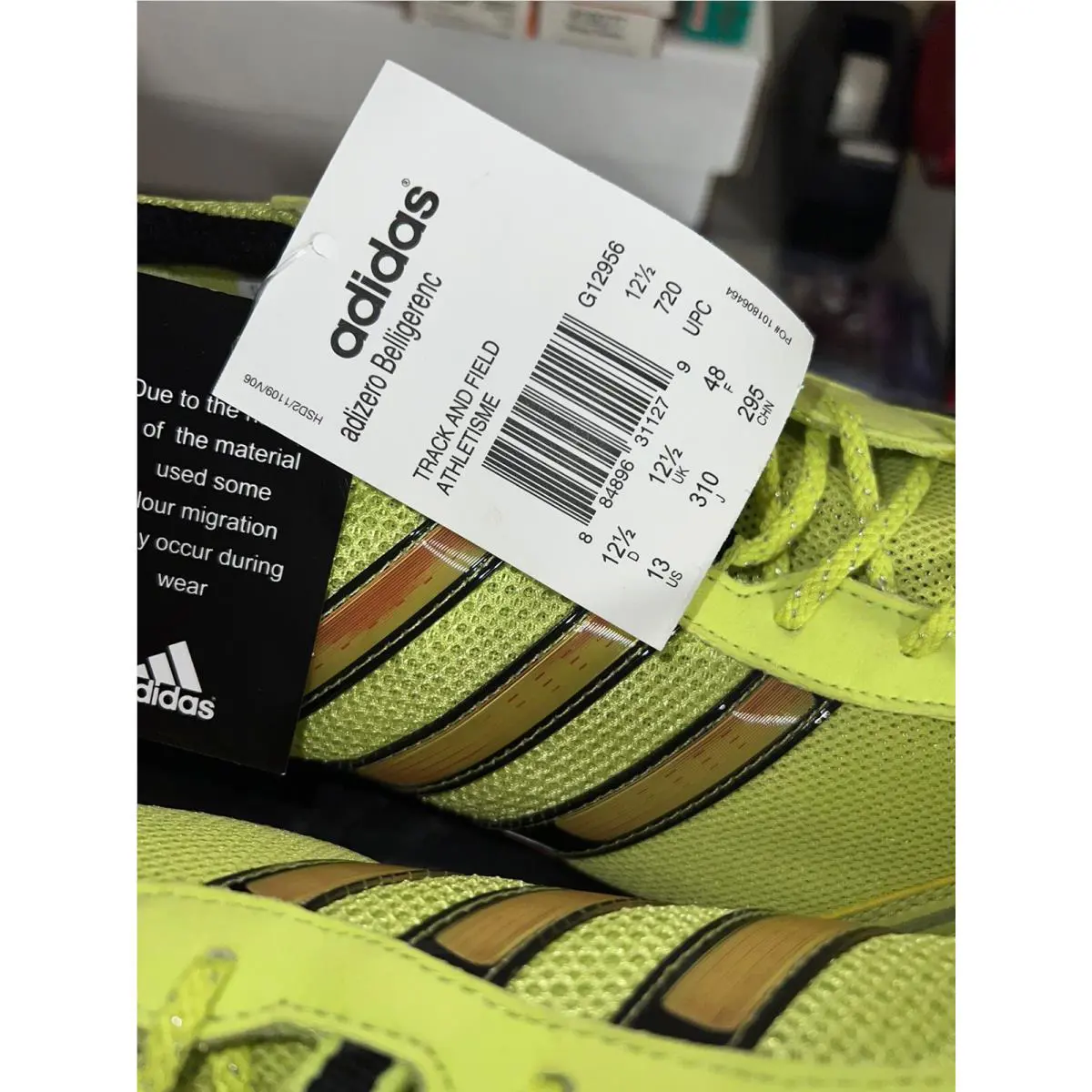 Adidas shoes - Adidas Adizero Belligerence - Adizero Belligerence - G12956 - Yellow 5