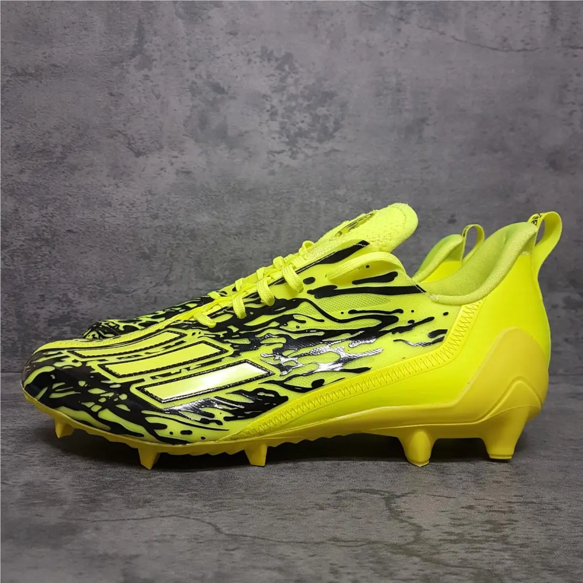 Adidas Adizero 12.0 Poison Football Cleats Mens Size 13 Solar Yellow IG7218 Nby