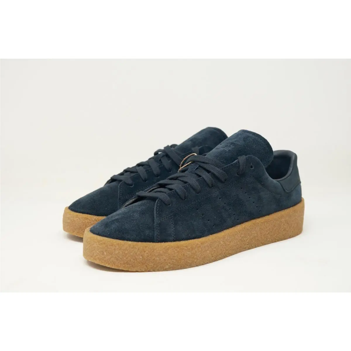 Men 9.0US Adidas Stan Smith Crepe Fz6439 Black Suede Gum