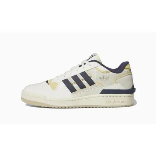 Sz 11.5 - Adidas Forum Exhibit `off White Shadow Navy` GX4121 - Ivory