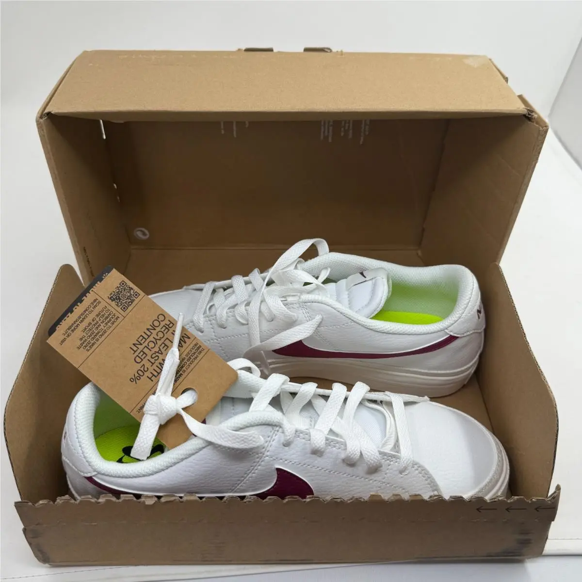 Nike Women`s Court Legacy Next Nature Sneaker White/rosewood 8.5 US - White