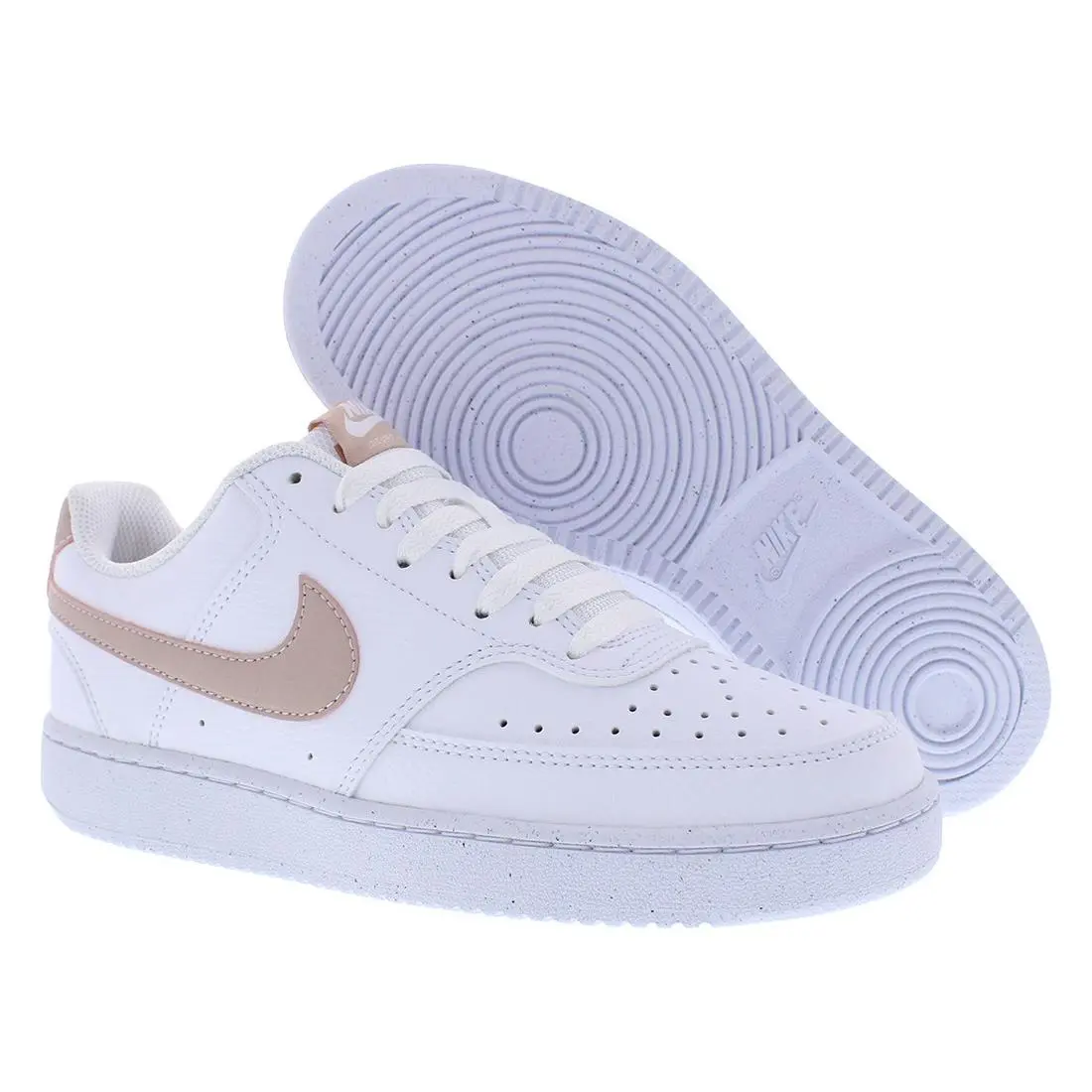 Nike Court Vision Low Next Nature Womens Shoes Size 7.5 Color: White/pink - White, Main: White