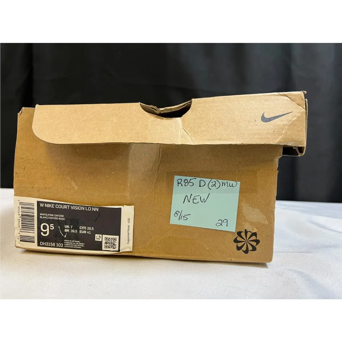 Nike shoes - Nike Court Vision Lo Next Nature - DH3158-102 - White Pink 10