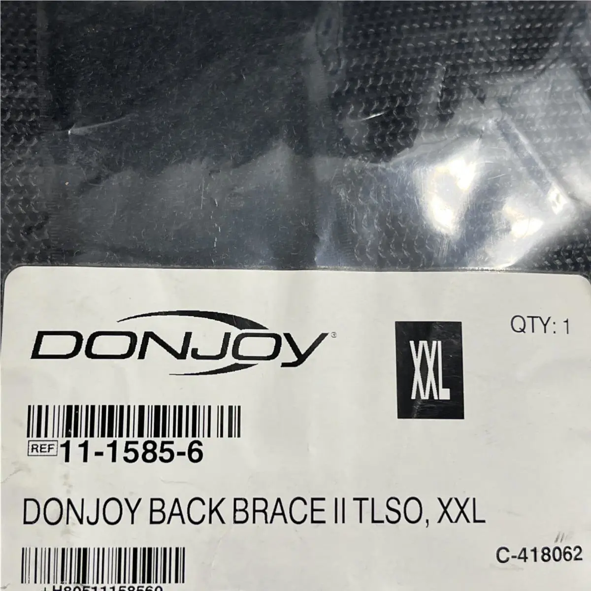 DonJoy  - Brace II TLSO - Brace TLSO - 11-1585-5 - Grey & Black 3