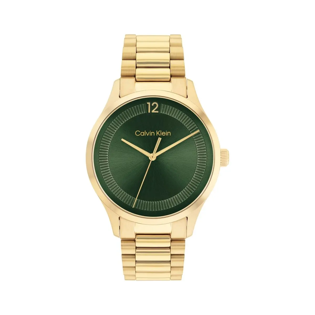 Calvin Klein Iconic Gold Plated 40 MM Case Watch with GP Bracelet 25200229