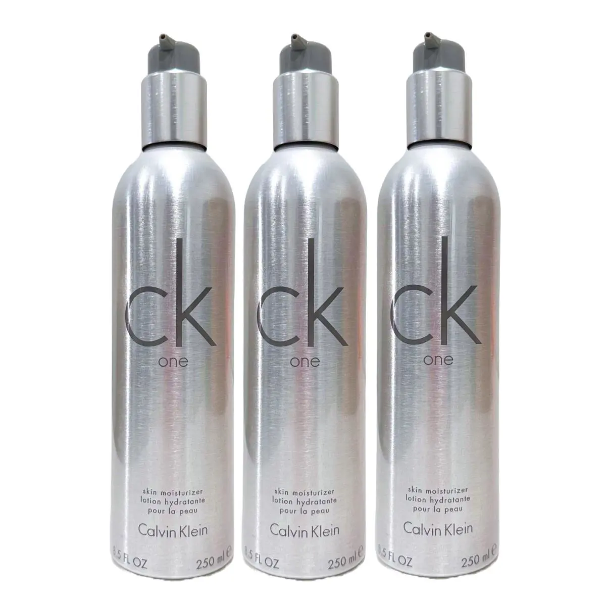 Calvin Klein One 8.5 oz Skin Moisturizer Body Lotion For Unisex -new - Pack OF 3