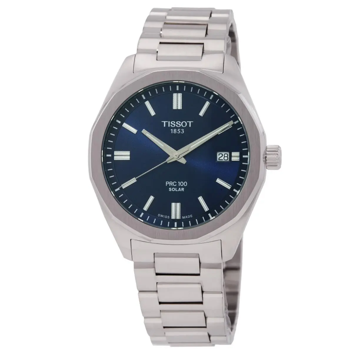 Tissot Prc Quartz Solar-powered Blue Dial Watch T1514221104100