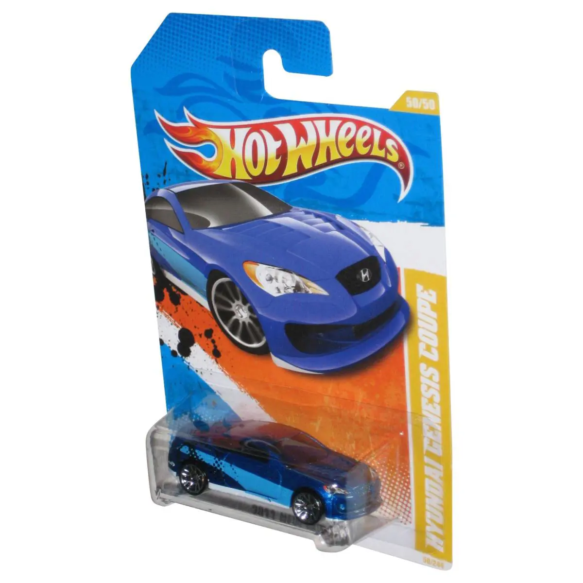 Hot Wheels 2011 Models 50/50 Hyundai Genesis Coupe Blue Car 50/244
