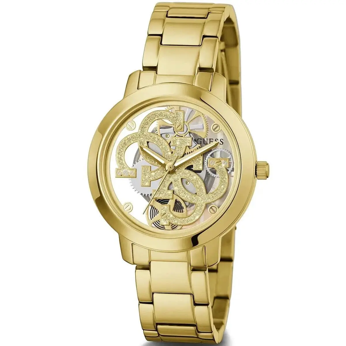 Ladies Quattro Clear Trend Gold Stainless Steel Watch - GW0300L2 by Guess