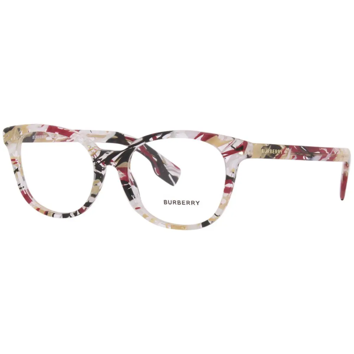 Burberry BE2291 3792 Eyeglasses Women`s Striped Check Full Rim Square Shape 51mm