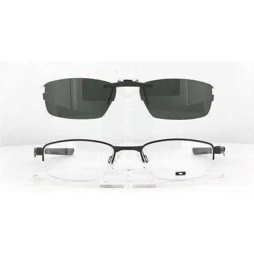 Oakley sunglasses - Oakley OX3109-48X18-F Polarized Clip-On Sunglasses - Grey, Revo Blue Mirrored, and 12 other lens s to choose: REVO Blue Mirrored