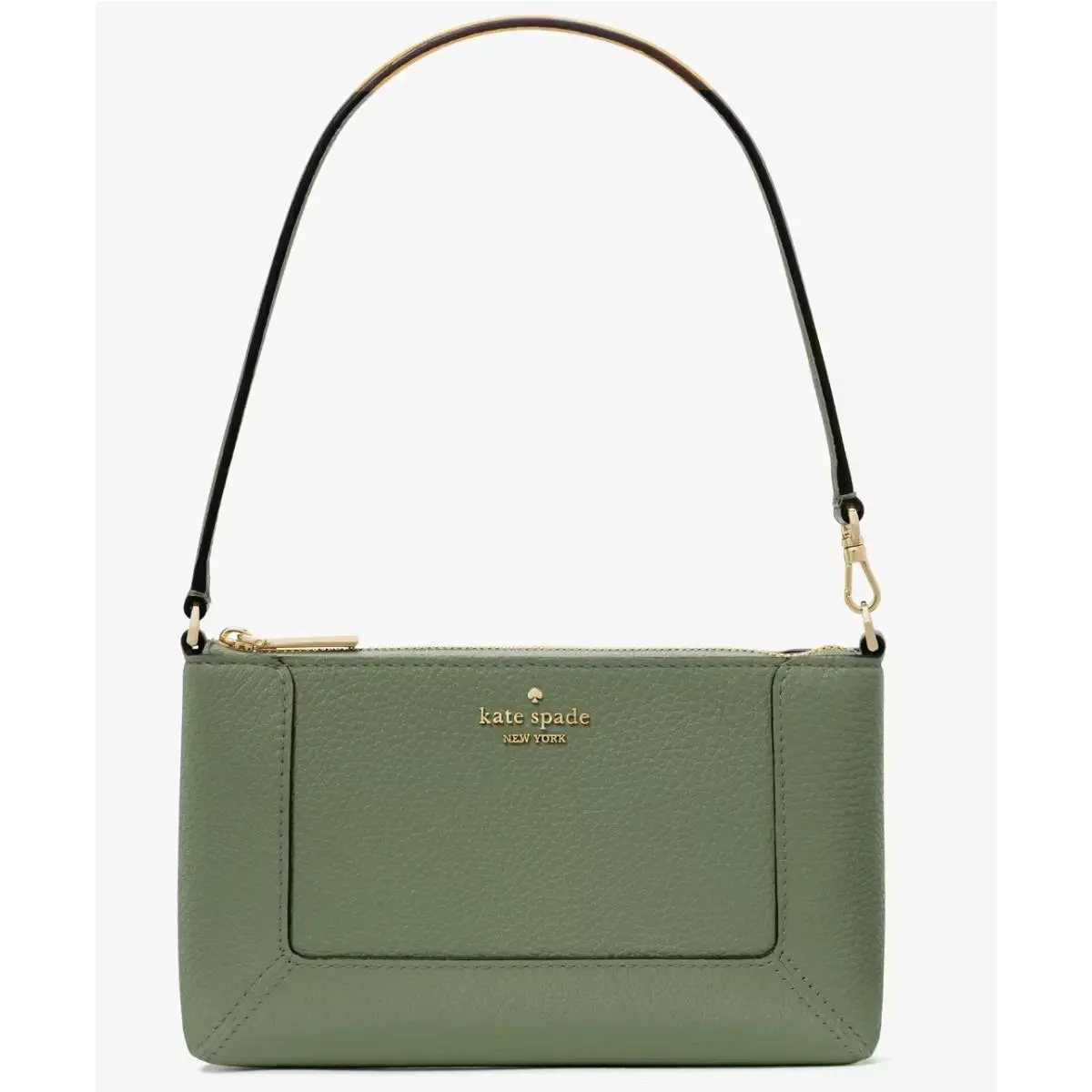 Kate Spade Lena Convertible Wristlet Green Pebbled Leather KH785