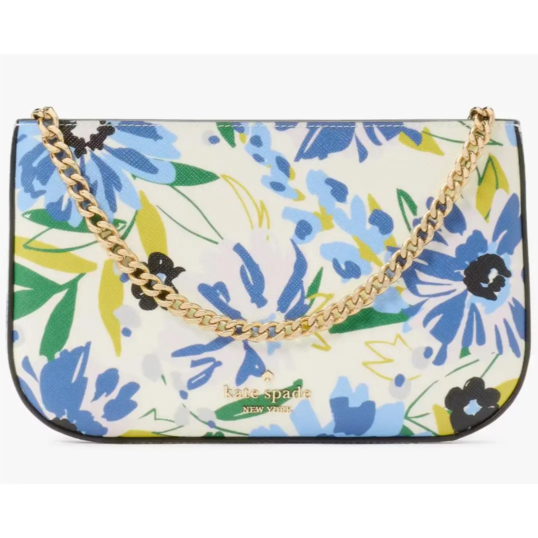 Kate Spade Madison Floral Lilly Pochette Bag Chain Purse KK947 Retail