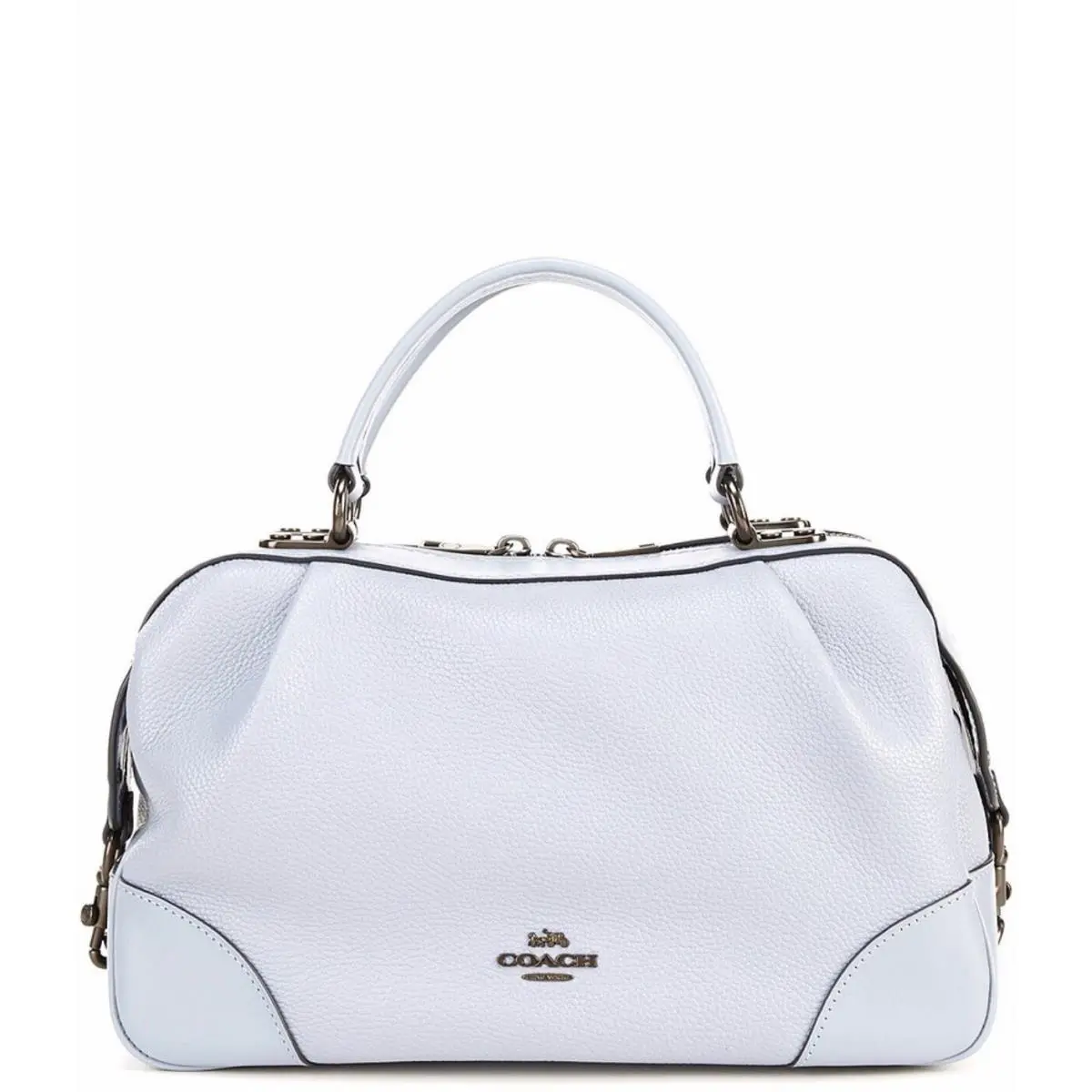 Coach 69621 Leather Lane White Satchel Crossbody Shoulder Bag