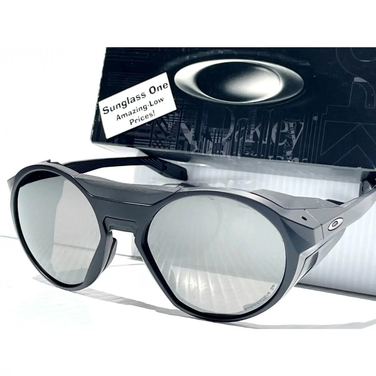 Clifden Matte Black Round Polarized Prizm Black Lens Sunglass 9440-09 by Oakley