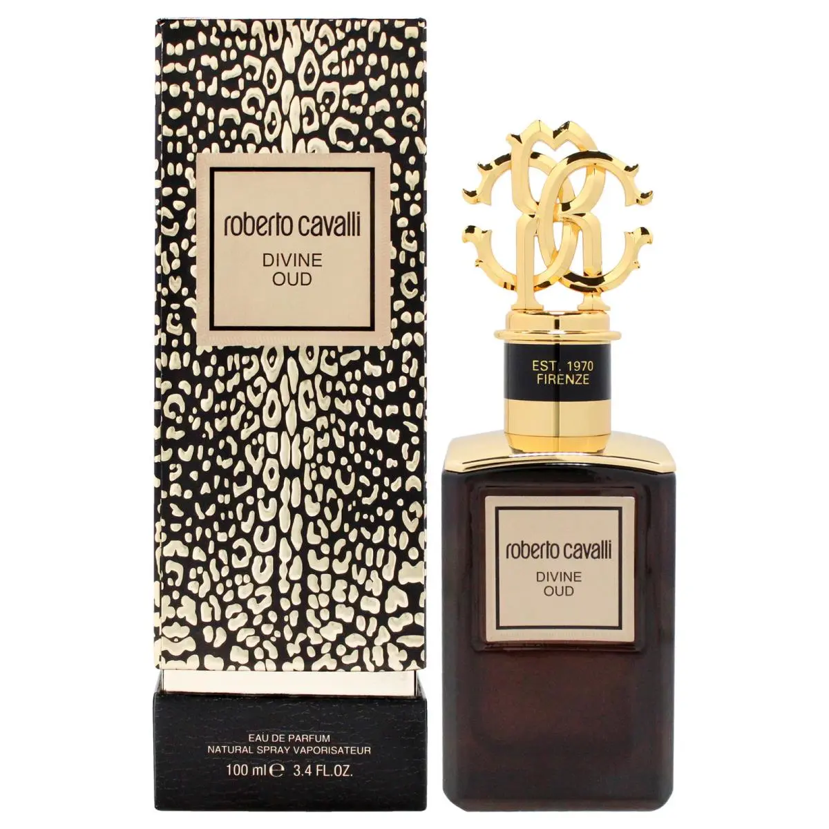 2 Pack Gold Collection Divine Oud by Roberto Cavalli For Women - 3.4 oz Edp Spr