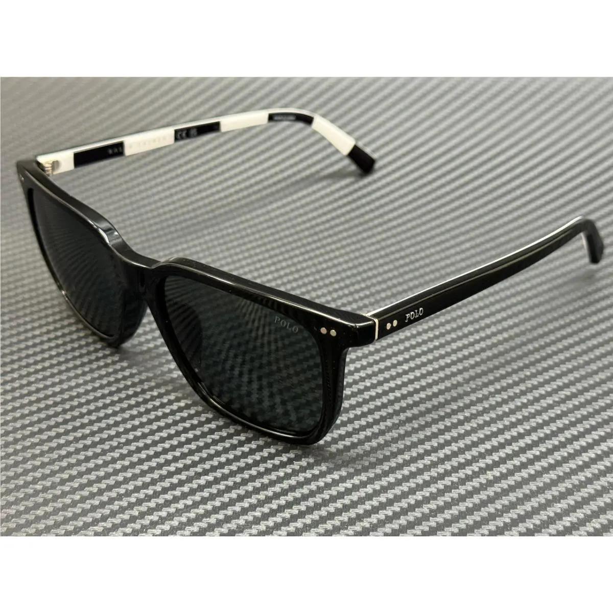 Polo Ralph Laurent PH4224U 500187 Black Grey Men`s 55 mm Sunglasses