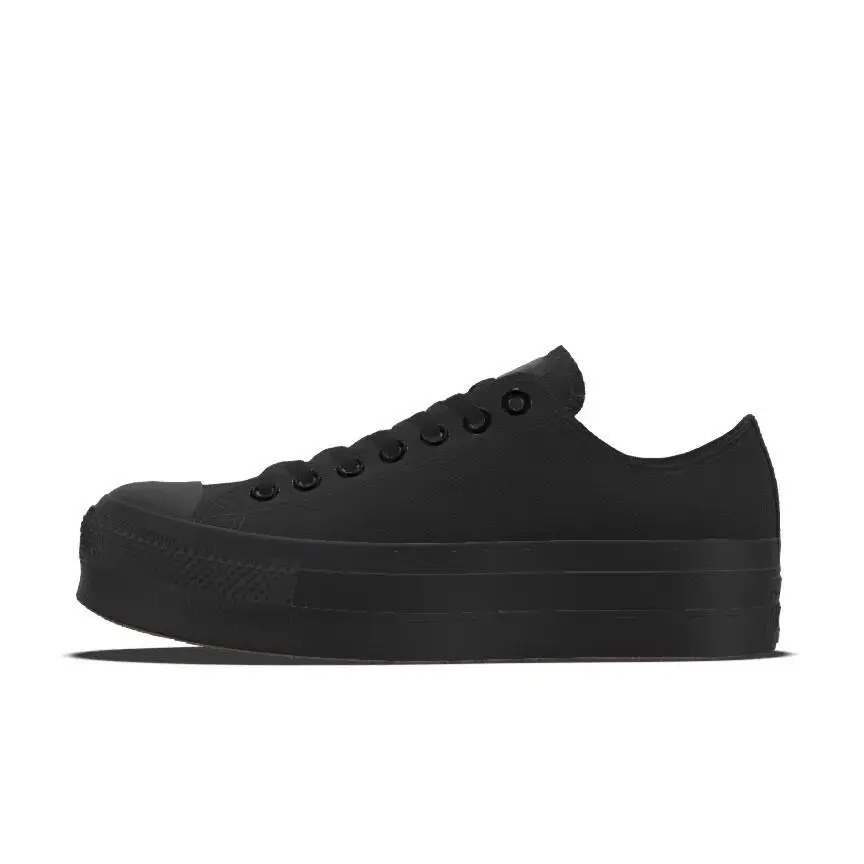 Custom Women Converse Chuck Taylor All Star Lift Platform Shoes Size 8.5 Black
