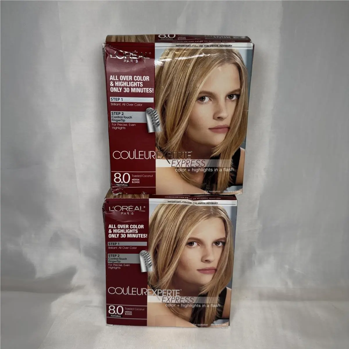 2 L`oréal Paris Couleur Experte Hair Color and Highlights Medium Blonde 8.0