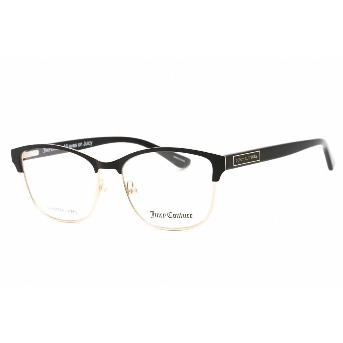 Juicy Couture Women`s Eyeglasses Matte Black Cat Eye Shape Frame JU 220 0003 00