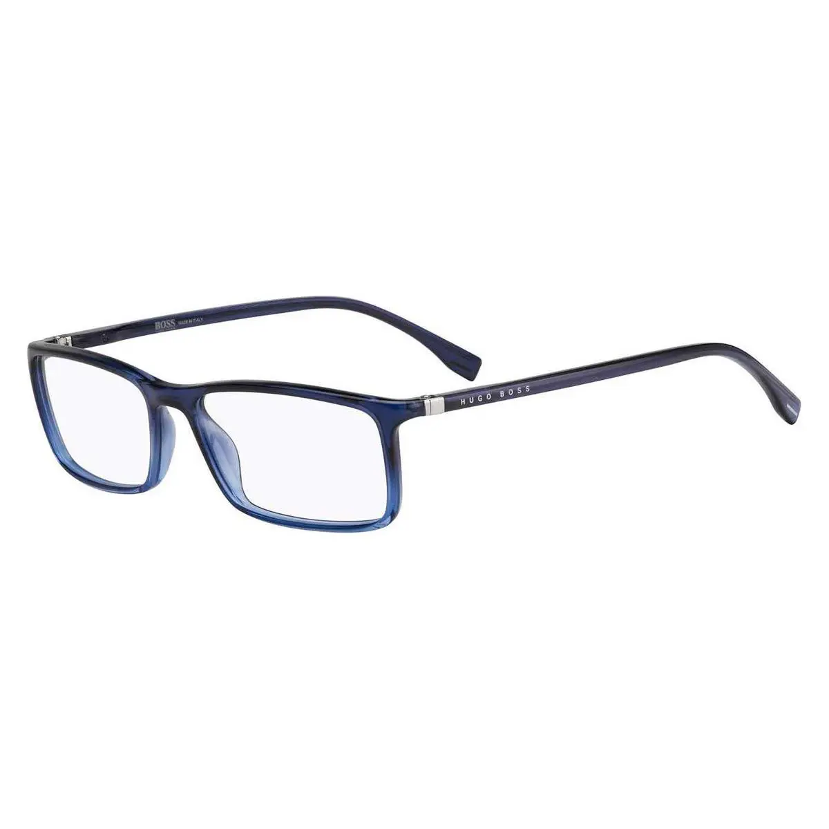 Boss 0680/it Eyeglasses Men Blue Azure Rectangle 55mm - Frame: Blue Azure, Lens: Demo