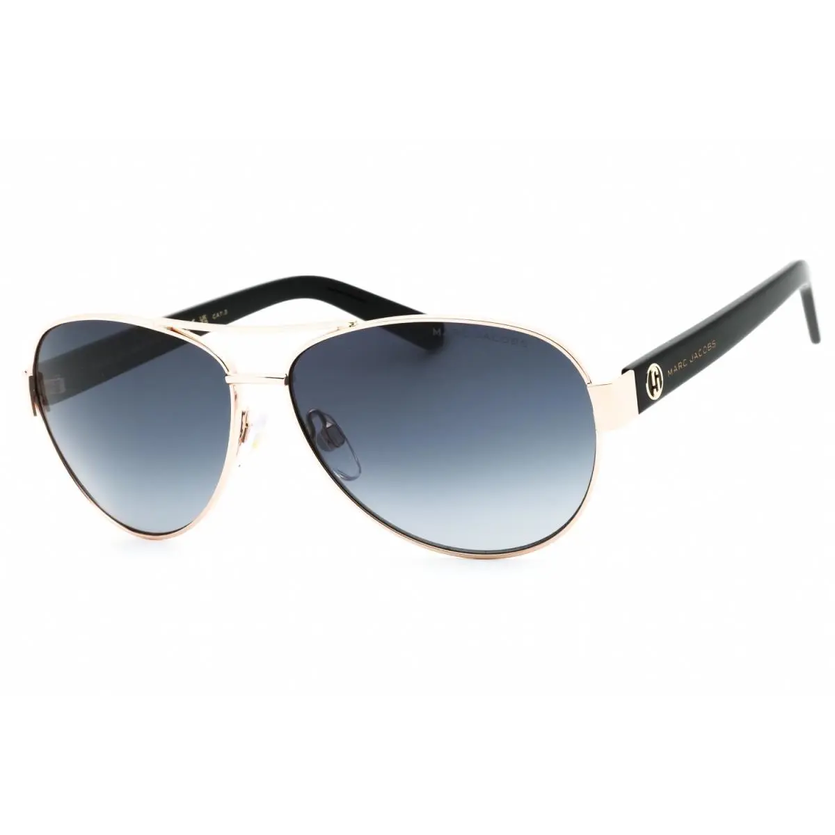 Marc Jacobs Marc 699 S Rhl 9O Sunglasses Gold Black Frame Grey Gradient