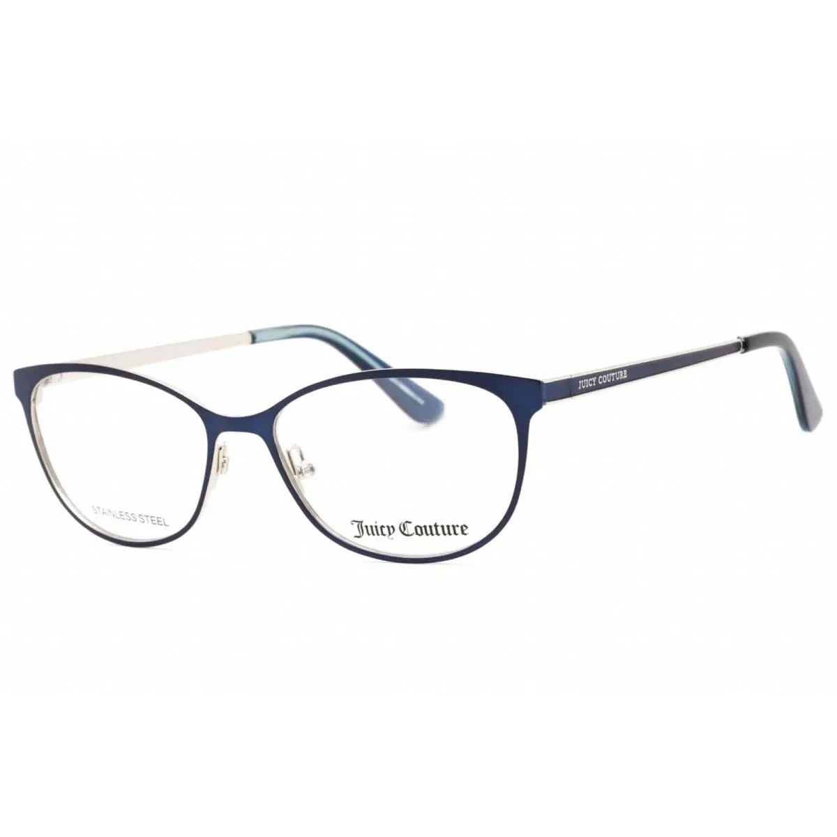 Women`s Eyeglasses Matte Blue Metal Full Rim Frame JU 206 0FLL 00 by Juicy Couture