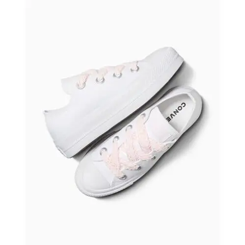 Converse shoes - Converse All Star Crochet OX - A14830C - White/White/Blush Hush (UPC: 194435429786) 3