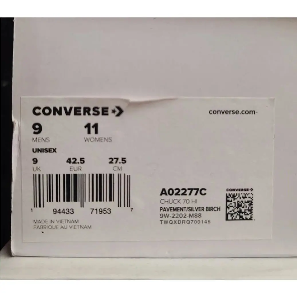 Converse shoes - Converse Chuck Taylor - Chuck Taylor - A02277C - Gray 5