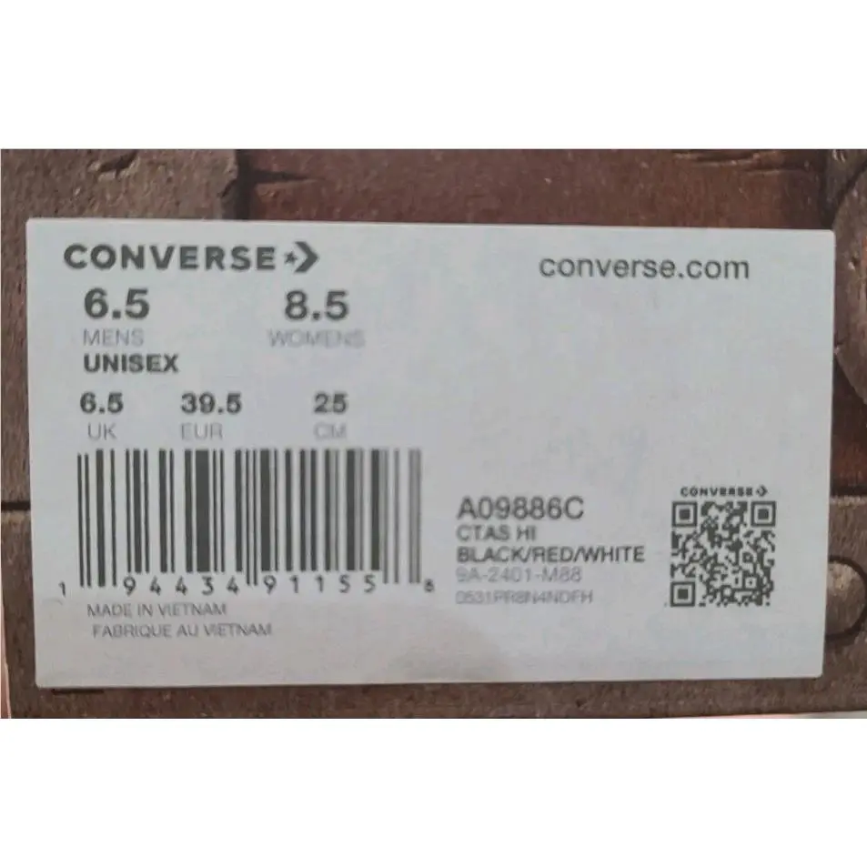 Converse shoes - Converse Chuck Taylor - Chuck Taylor - A098886C - Black 8