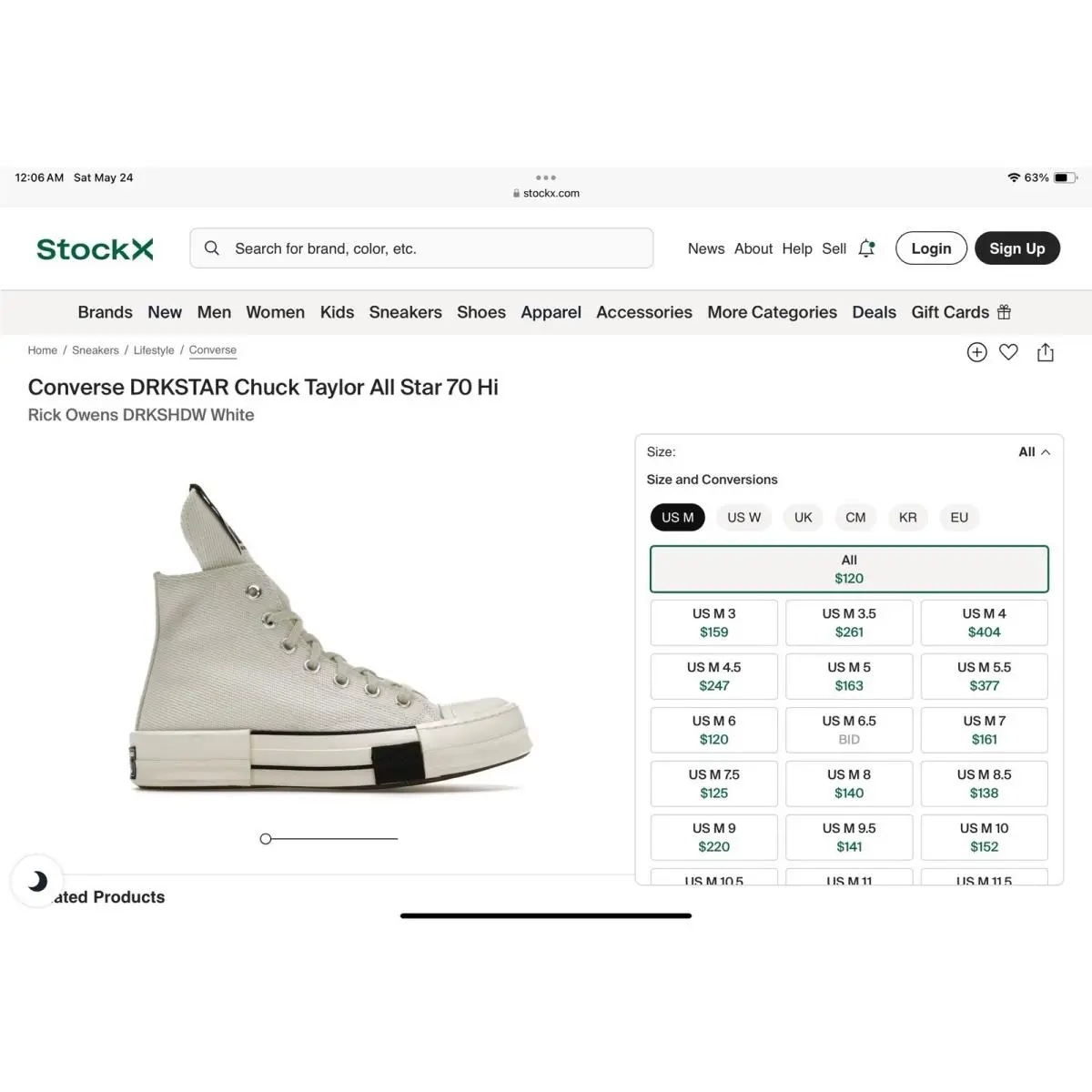 Converse shoes - Converse Chuck Taylor 70 - Chuck Taylor - White (UPC: 194433305495) 8