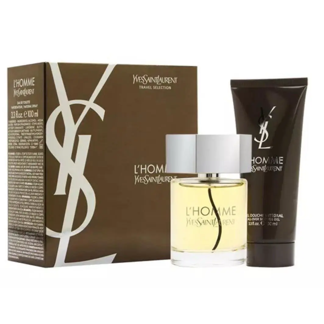 Yves Saint Laurent L`homme by Ysl Gift Set Edt 3.3 oz + Shower Gel