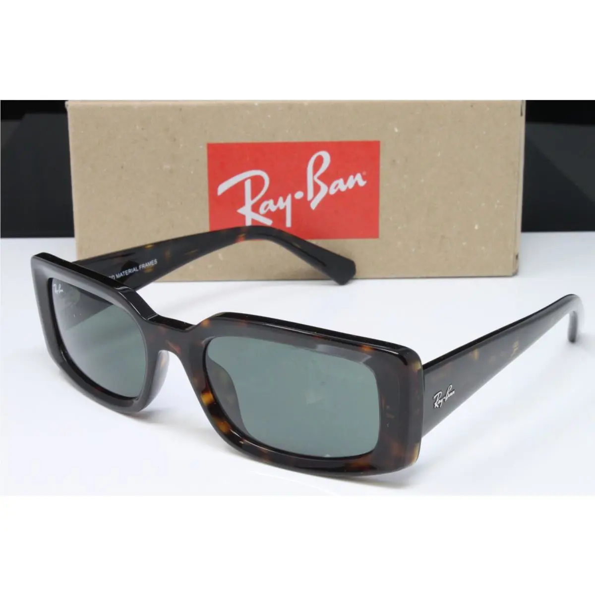 Ray Ban Sunglasses Kiliane Women`s Havana Plastic Green Lens 54mm RB4395F-135971