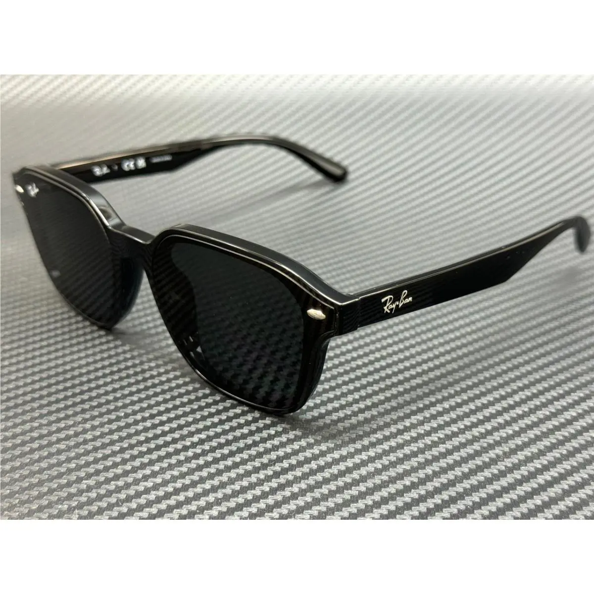 Ray Ban RB4458D 601 87 Black Dark Grey Unisex 65 mm Sunglasses