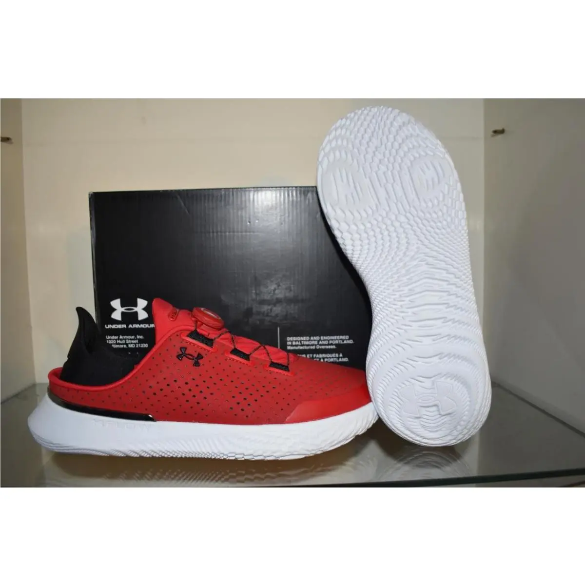 Under Armour shoes - Under Armour Men`s Slipspeed Training Shoes - 3026197 601 - Red 2