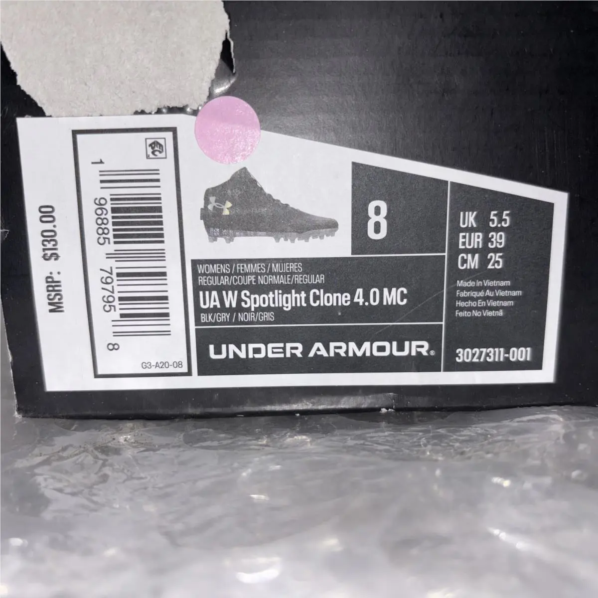 Under Armour shoes - Under Armour Spotlight 4 MC - 3027311-001 - Black 2