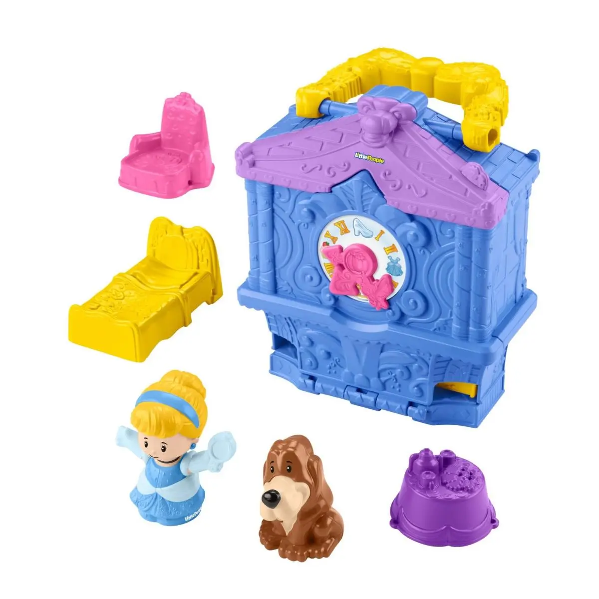 Disney Cinderella On The Go Playset with Little People Figures For Toddlers