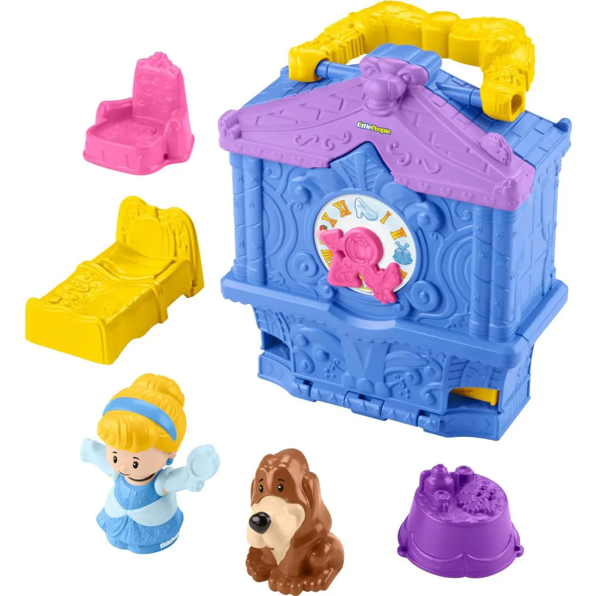 Fisher-price Little People Toddler Toy Disney Princess Cinderella On-the-go